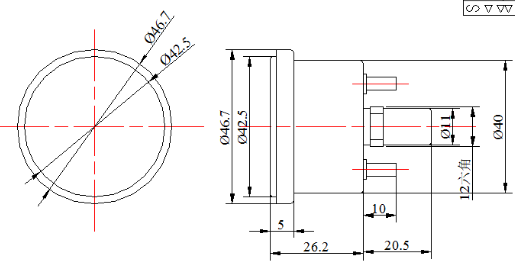 SUS Coffee Machine Gauge