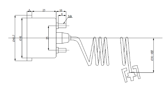 SUS Coffee Machine Gauge